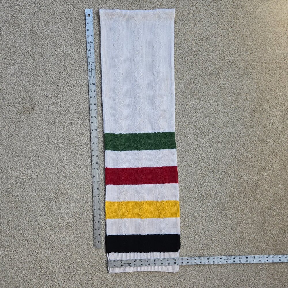 Pendleton Hudson's Bay Stripe Knit Scarf Merino Wool - Picture 10 of 10